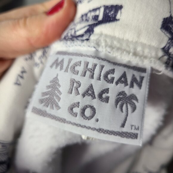 Lighthouse Vintage Sweatshirt Cardigan 90s Oversized Sz Large Fisherman Comfy - Picture 7 of 11